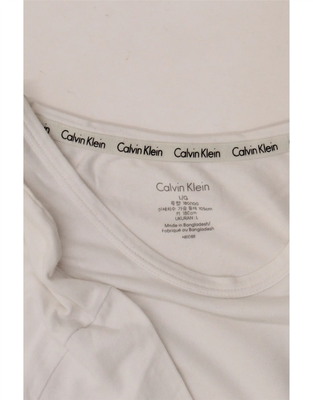 Calvin Klein - Camiseta para hombre, talla grande, color blanco
