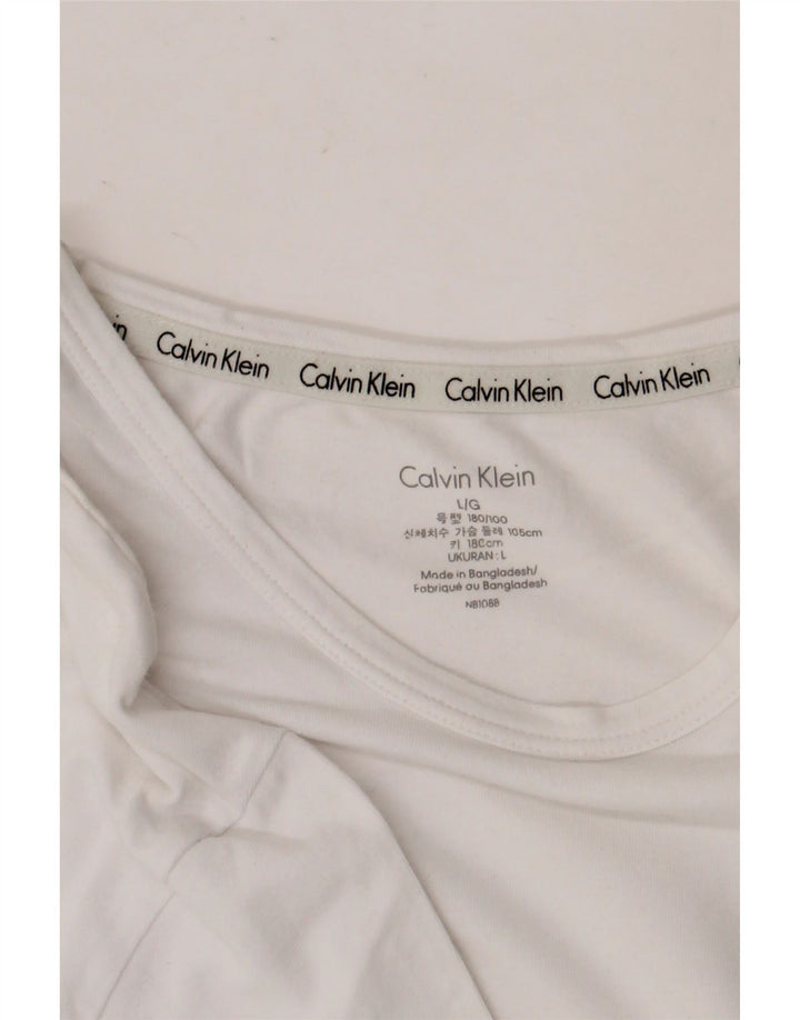 Calvin Klein - Camiseta para hombre, talla grande, color blanco