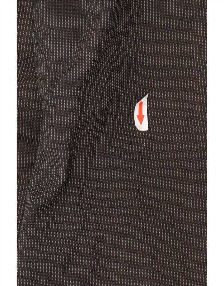 Hurley Pantalones cortos chinos para hombre W38 XL Poliéster a rayas negras