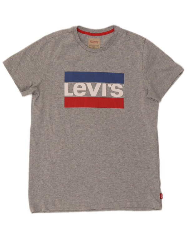 Levi's Camiseta gráfica para niños 15-16 años Gris moteado
