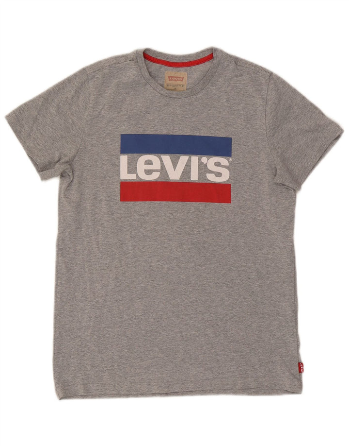 Levi's Camiseta gráfica para niños 15-16 años Gris moteado