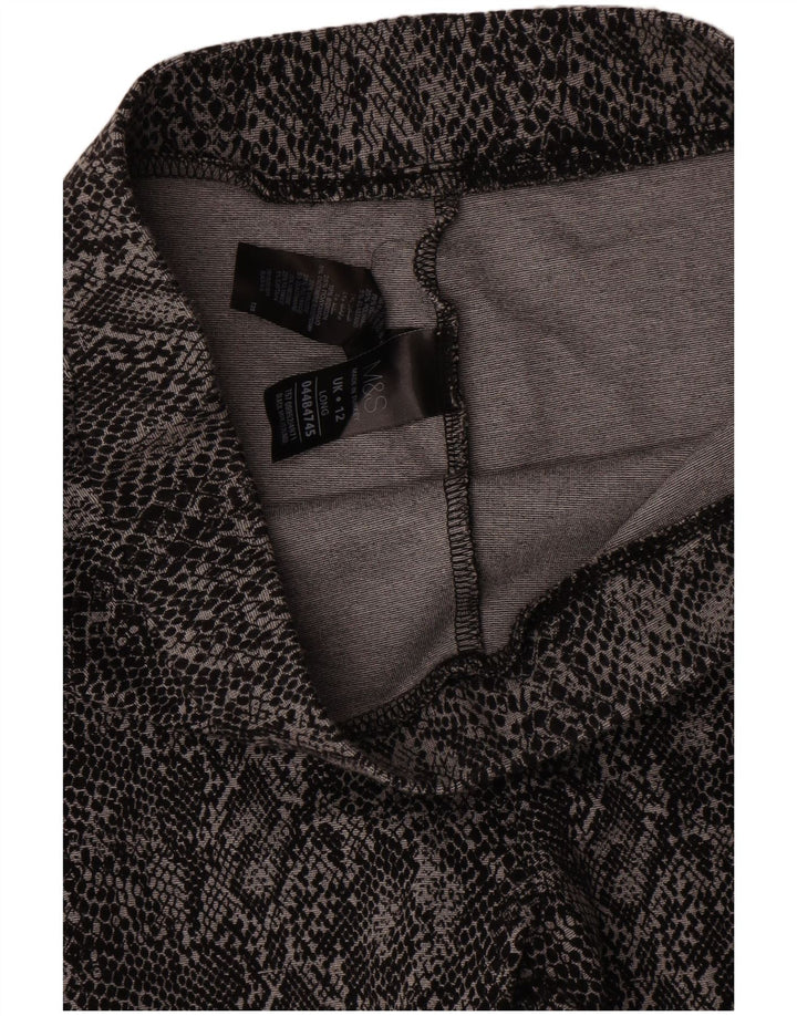 Marks & Spencer Leggings para mujer UK 40 Viscosa con estampado animal gris medio