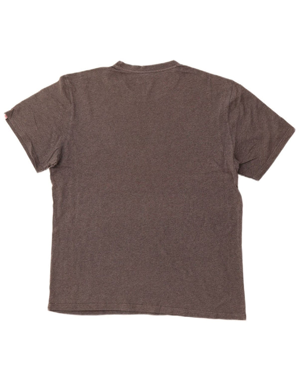 ELEMENT Camiseta gráfica de ajuste regular para hombre Top grande de algodón gris