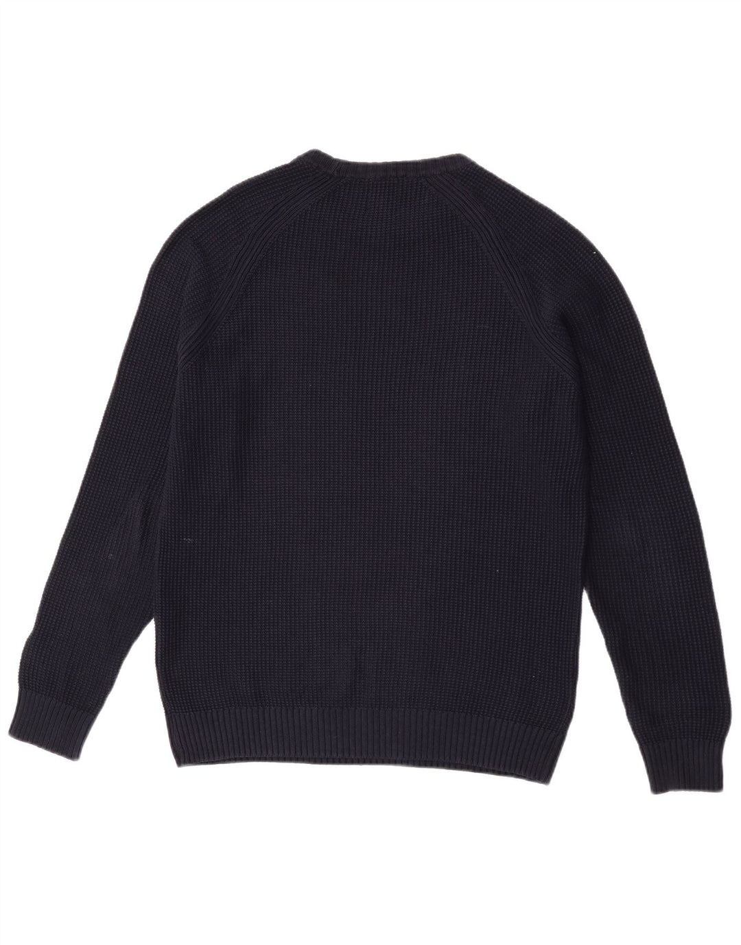 Zara Hombre Jersey Cuello Redondo Jersey Grande Azul Marino Algodón