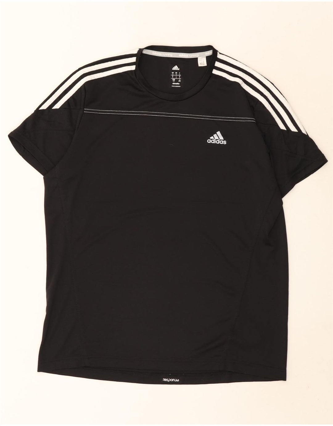 Adidas Hombres Climalite Grande Poliéster Negro