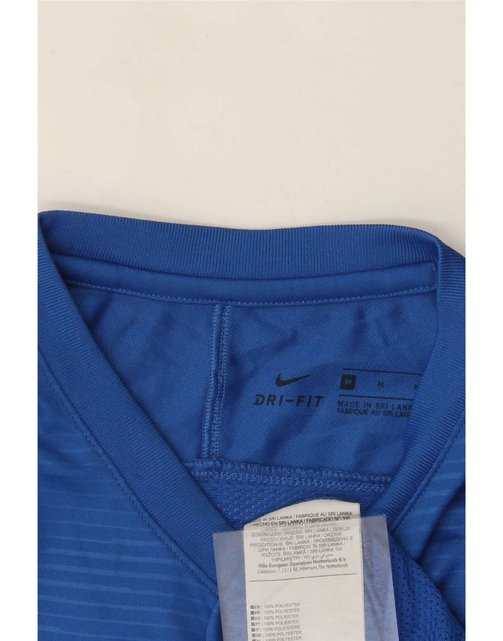 Nike Camiseta Dri Fit Graphic para hombre Top poliéster a rayas azul medio