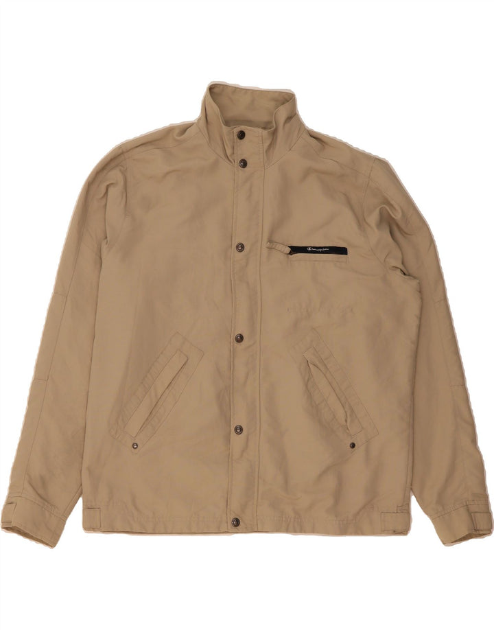 CHAMPION Mens Bomber Jacket UK 42 XL Beige Vintage Champion and Second-Hand Champion from Messina Hembry 