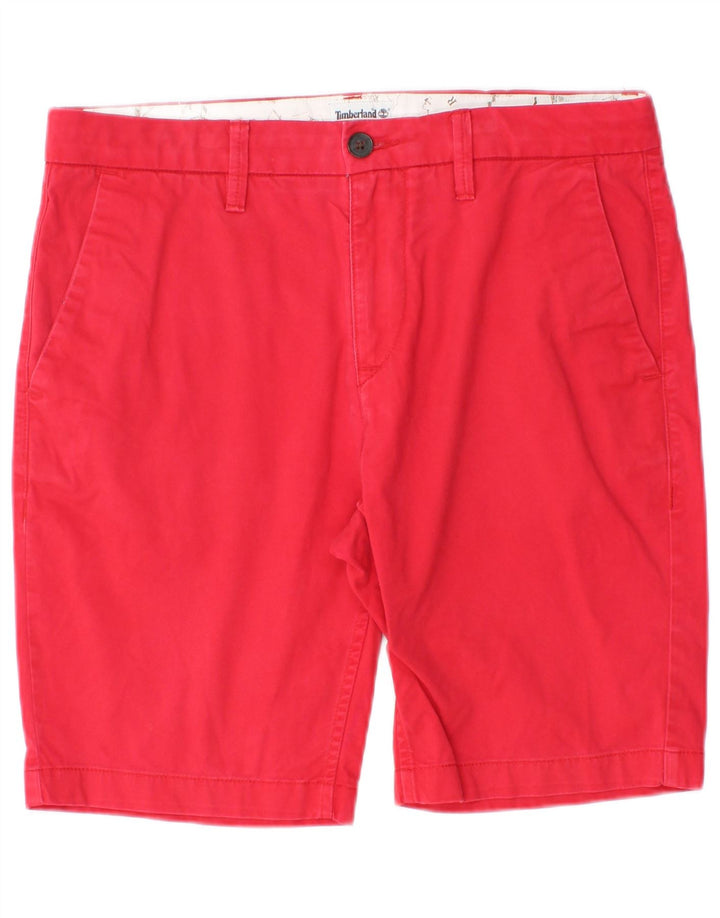 Timberland Pantalones cortos chinos para hombre W31 Algodón rojo medio