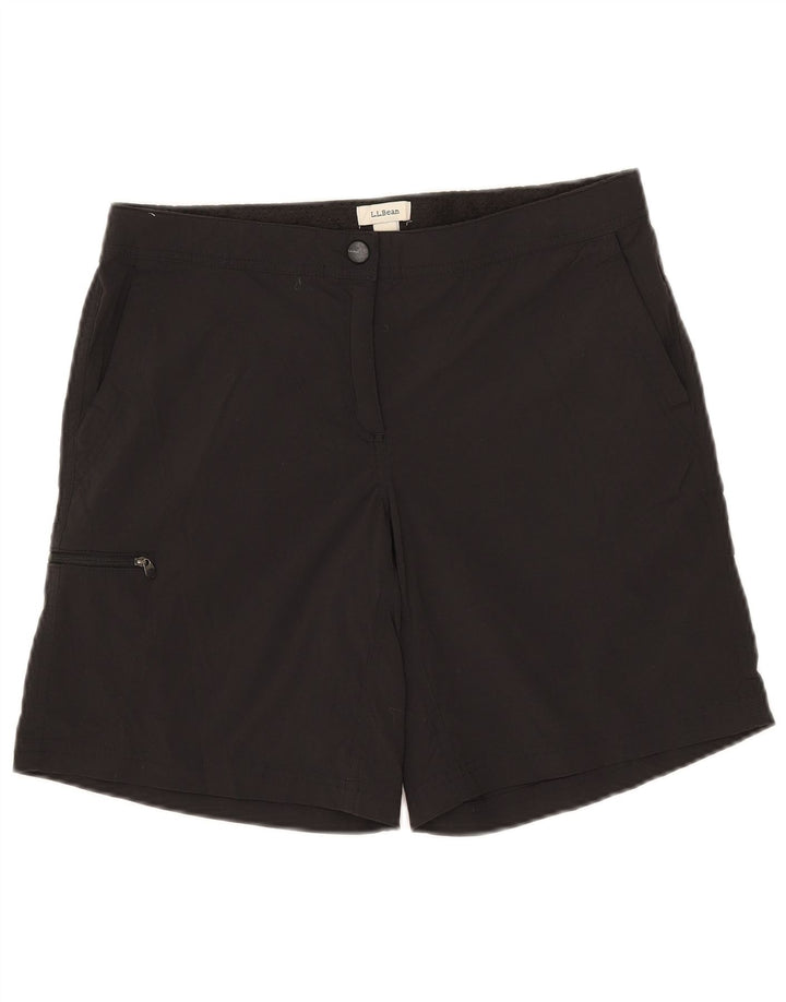 L.L.Bean Pantalones cortos tipo cargo para mujer US 10 Large W32 Nylon negro