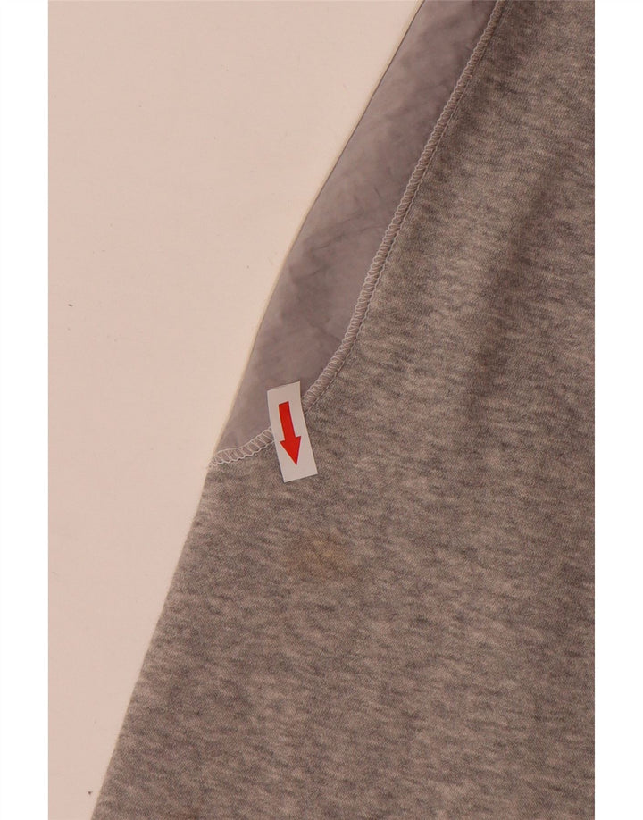 Adidas - Sudadera con capucha y cremallera para hombre, tamaño grande, algodón gris