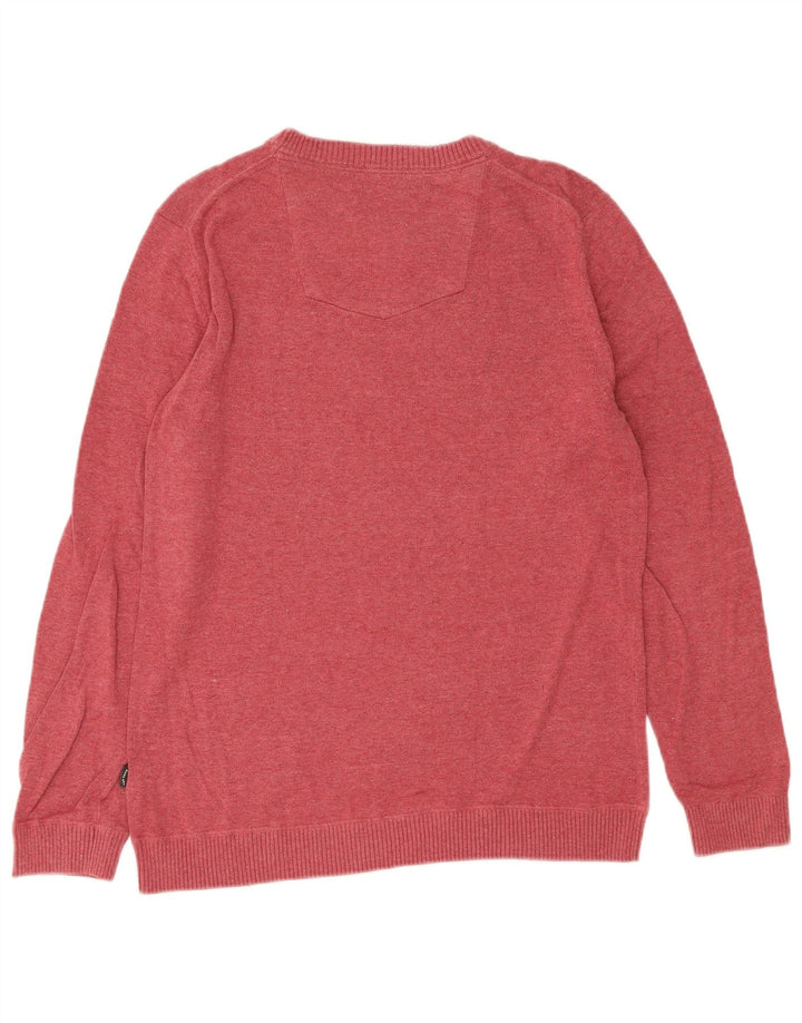 Jersey De Cuello Redondo Para Hombre Fat Face Algodón Rojo Medio