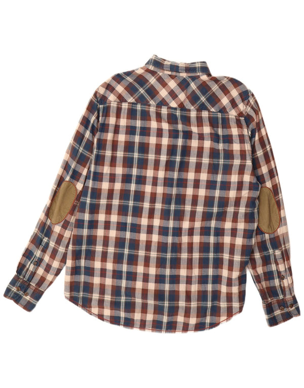 Marlboro Classics Camisa de franela de ajuste regular para hombre XL Cuadros multicolores