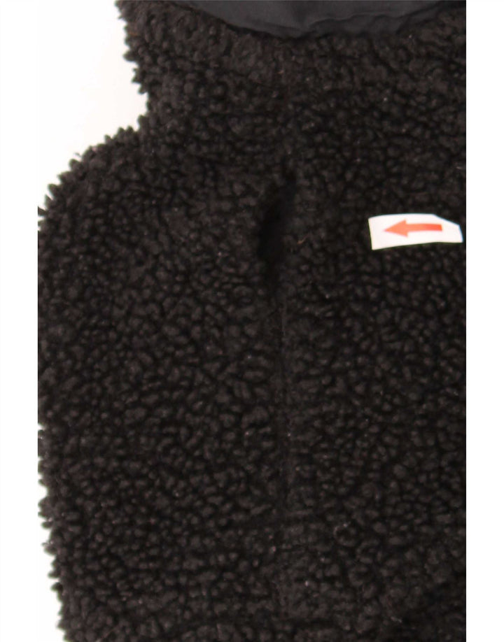 Dunnes Stores Chaqueta polar extragrande para mujer UK 10 Small Poliéster negro