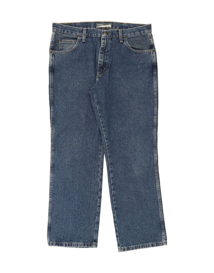 WRANGLER Mens Straight Jeans W36 L30 Blue Cotton Vintage Wrangler and Second-Hand Wrangler from Messina Hembry 