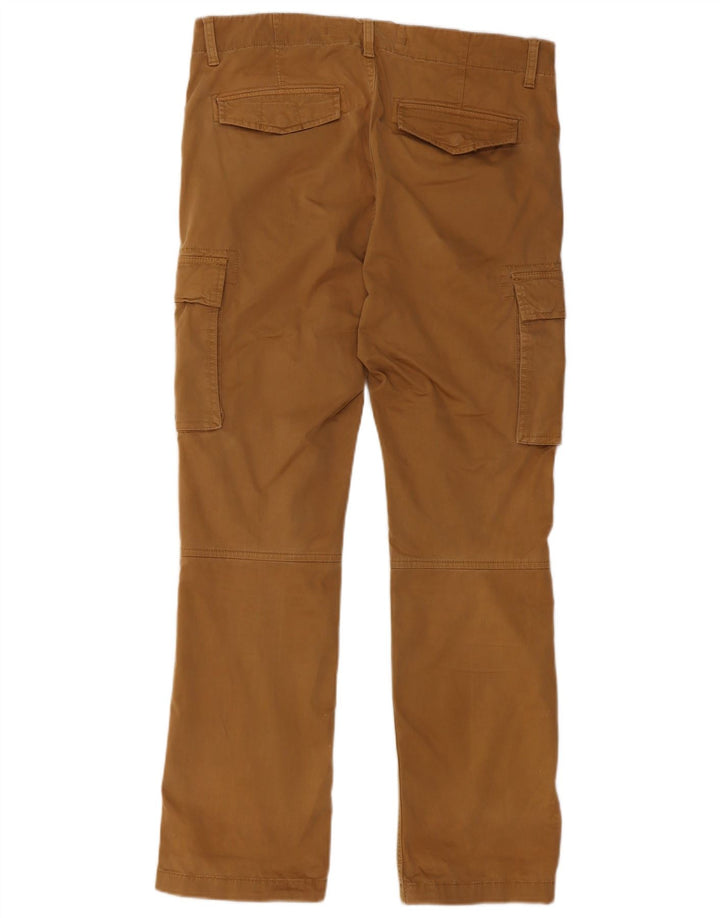 SUPERDRY Pantalón cargo recto para hombre W32 L32 Algodón beige