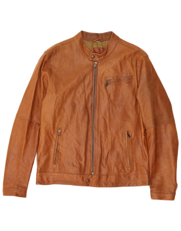 Bata Chaqueta de cuero para hombre UK 38 Marrón medio