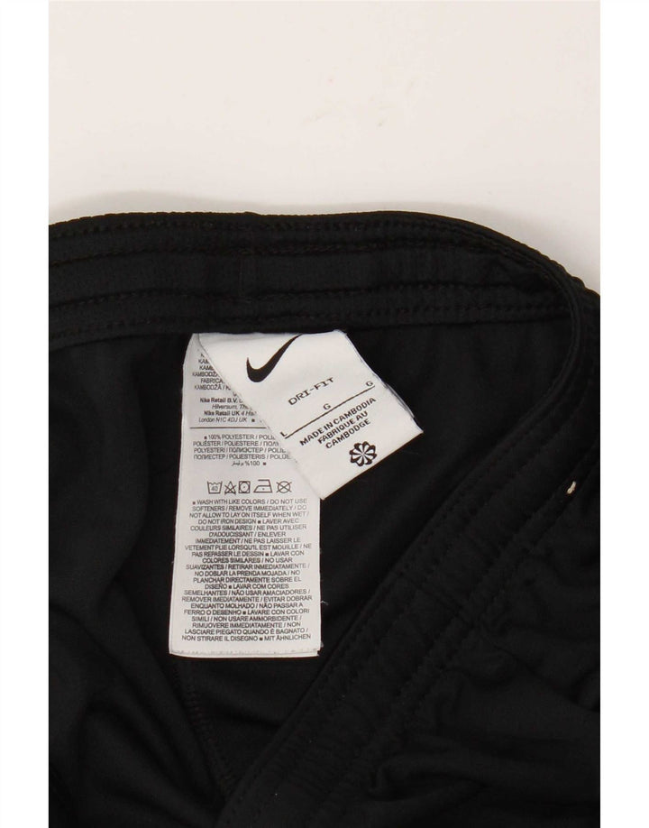 Nike - Pantalones cortos deportivos Dri Fit para hombre, poliéster color block, talla grande, color negro