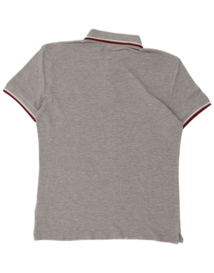 Diadora Polo Regular Fit De Algodón Gris Medio Hombre