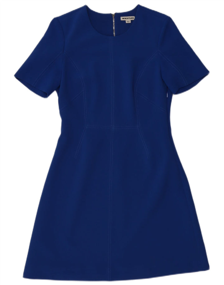 WHISTLE Vestido acampanado para mujer UK 40 Poliéster azul medio