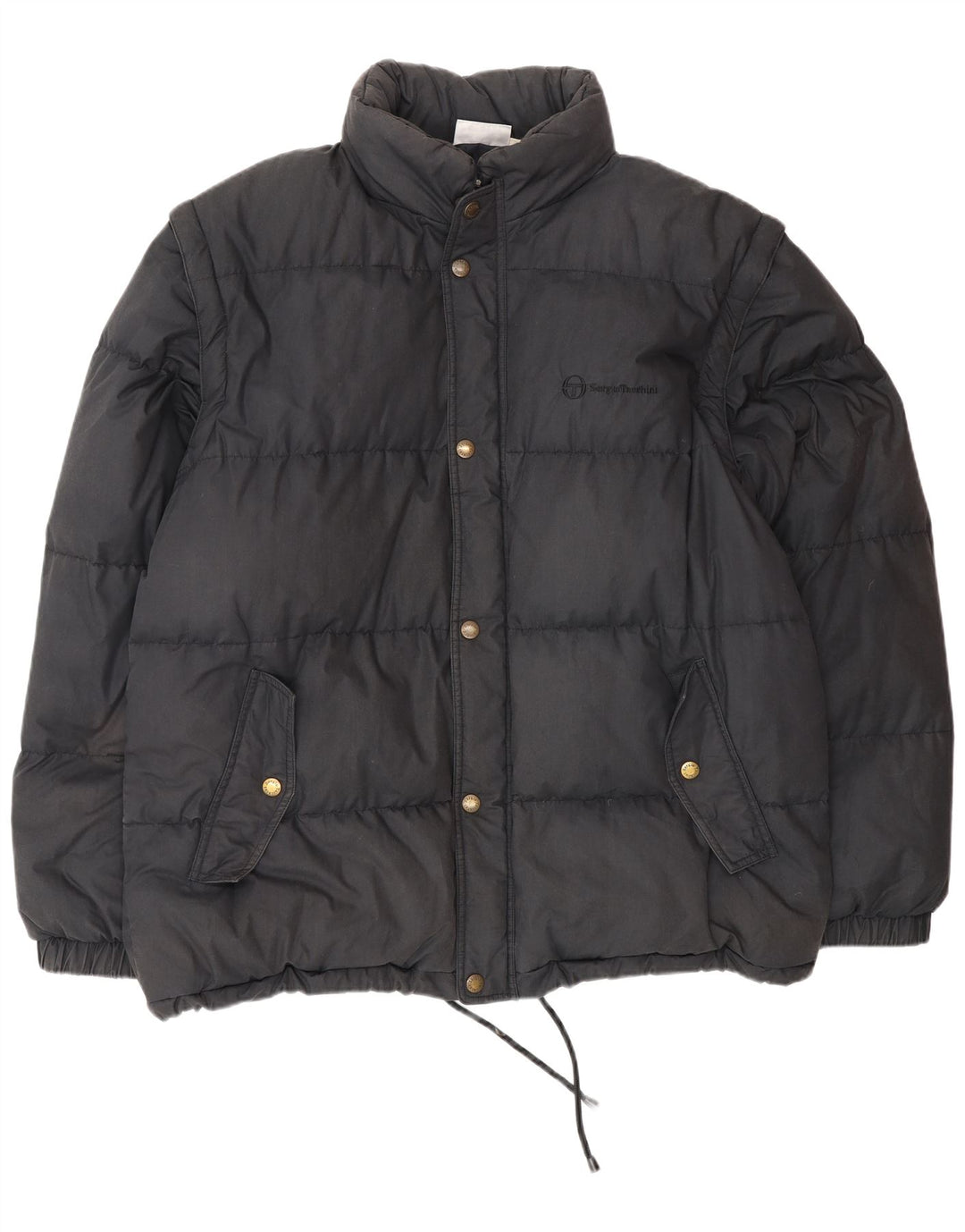 Sergio Tacchini Chaqueta acolchada para hombre UK 42 XL Algodón azul marino