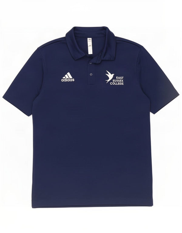 Adidas Polo gráfico para hombre pequeño poliéster azul marino