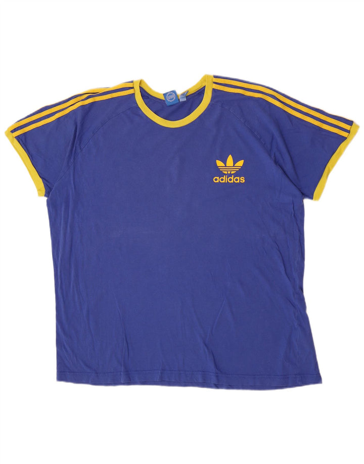 Adidas Camiseta Hombre Top 2XL Algodón Azul