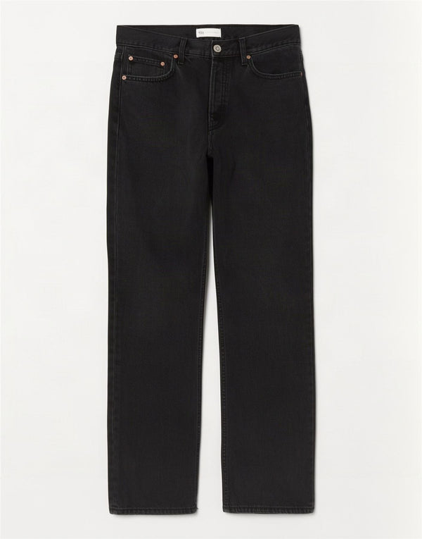 Zara Jeans Rectos Mujer EU 40 Medium W30 L29 Azul Marino Algodón