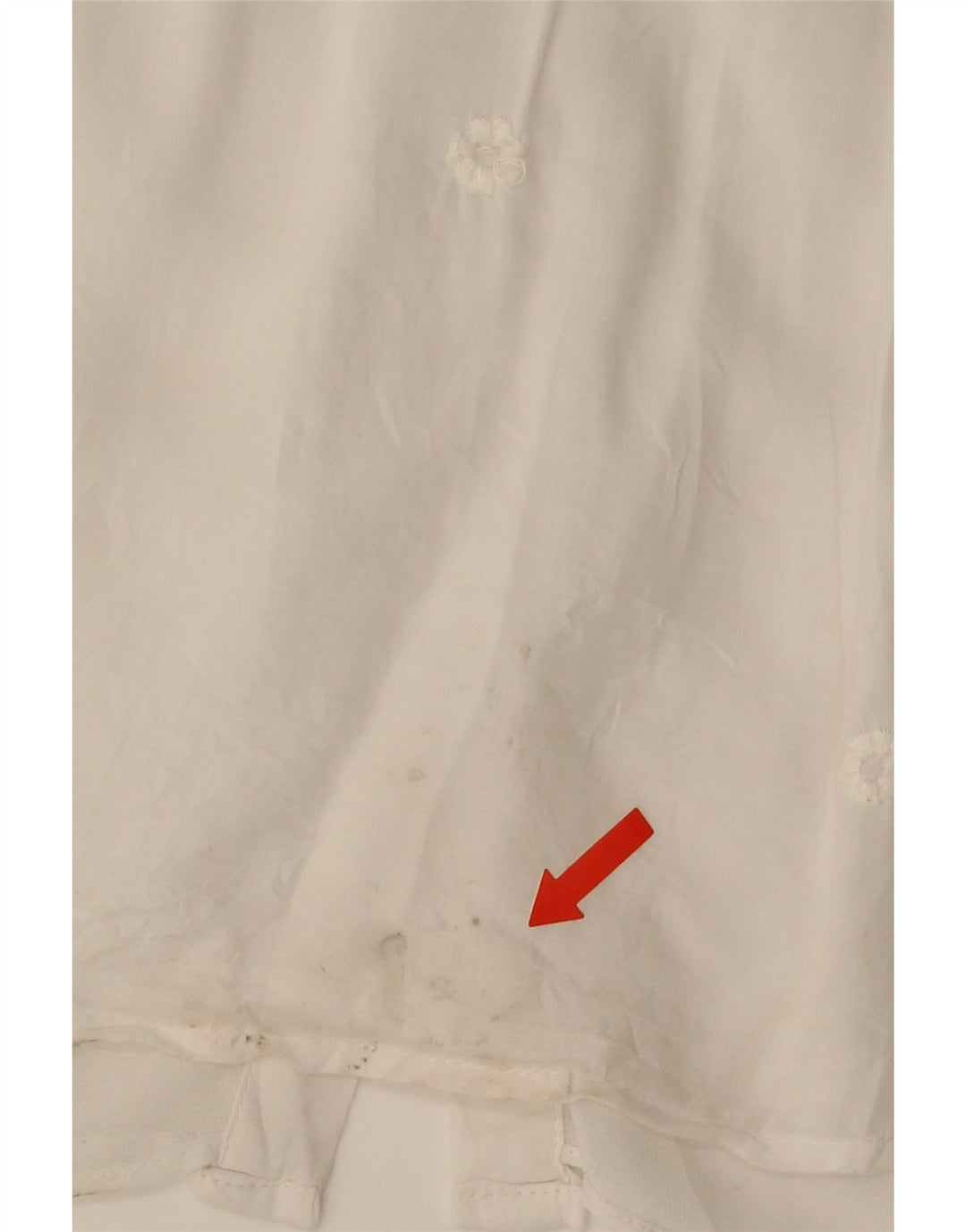 Zara Mujer Trafaluc Blusa Camisa UK 44 Mediano Blanco Floral Poliéster