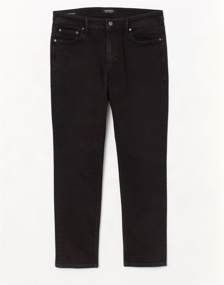 Jack & Jones Hombre GLENN Slim Jeans W33 L30 Algodón Negro