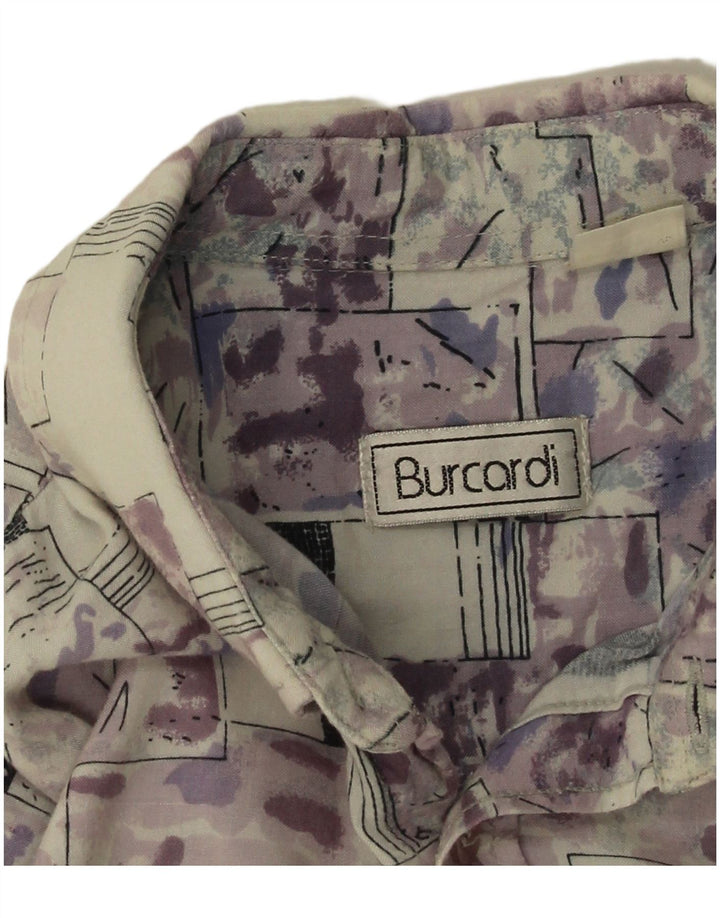 Burcardi Camisa De Manga Corta Para Hombre Large Multicolor Geométrico
