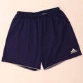 Adidas - Pantalones cortos deportivos para hombre, talla grande, poliéster, color azul marino