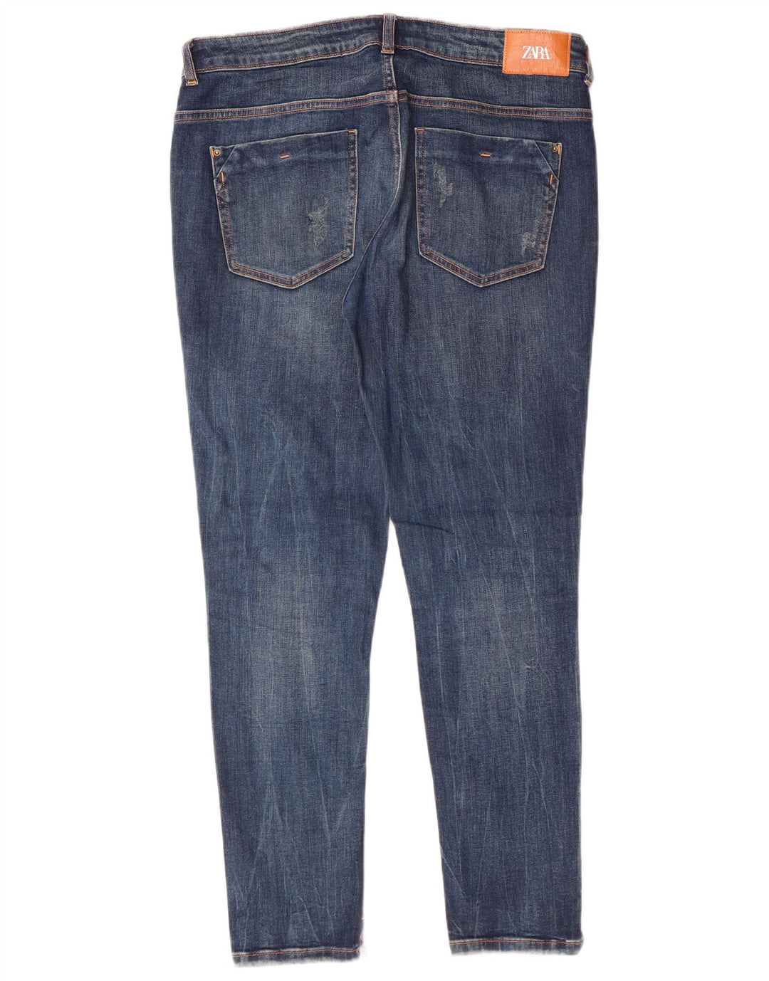 Zara Jeans Slim para Mujer EU 42 Large W32 L28 Azul Algodón Clásico