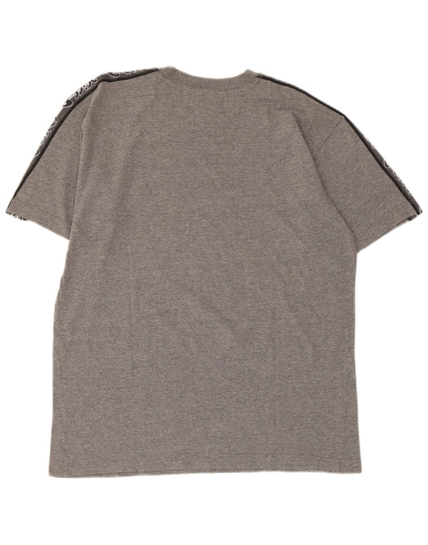 Asics - Camiseta gráfica para hombre, parte superior de algodón moteado en gris medio