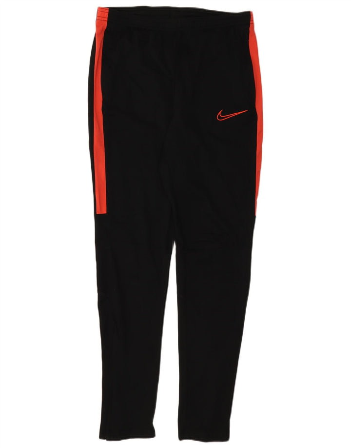 NIKE Hombre Dri Fit Pantalones de Chándal Pequeños Negro Colorblock Poliéster