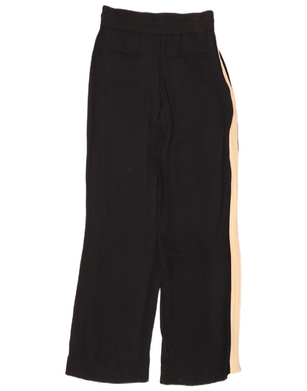 Pantalones anchos de cintura alta para mujer Reiss UK 6 XS W26 L30 Black Colourblock