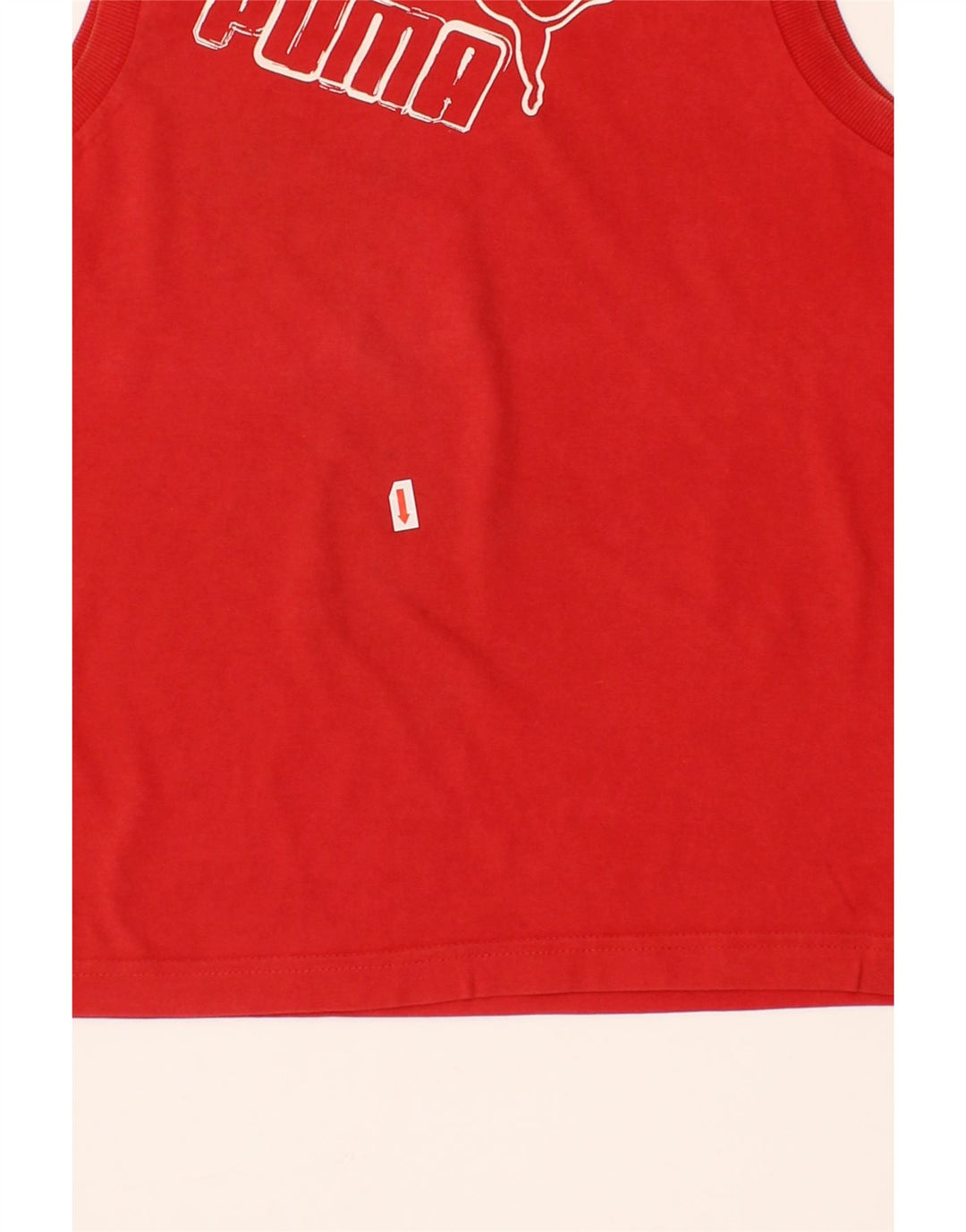 PUMA Boys Graphic Vest Top 11-12 Years Red Cotton Vintage Puma and Second-Hand Puma from Messina Hembry 