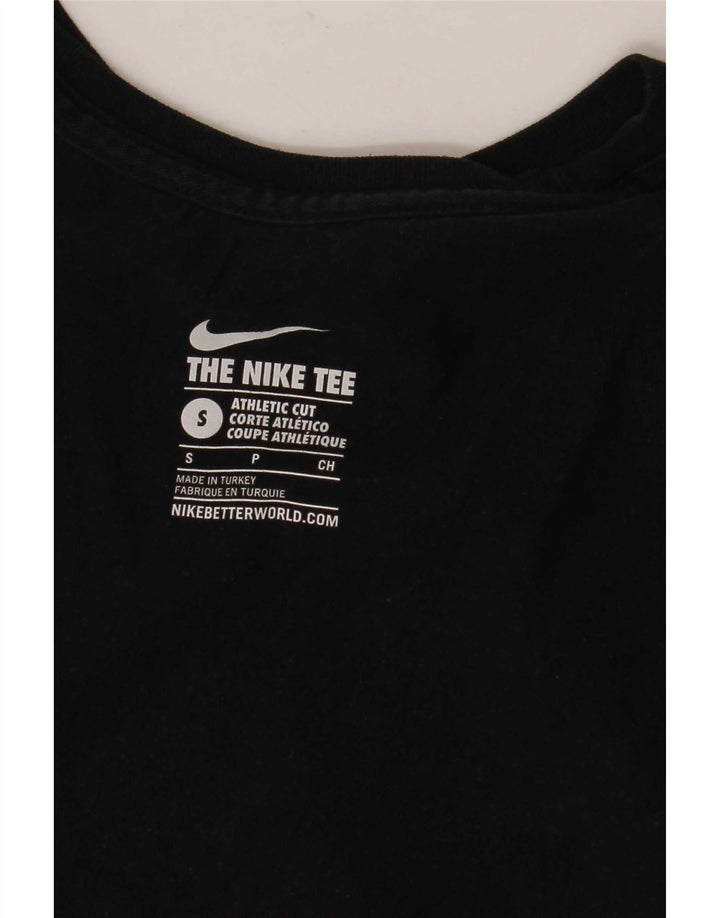 Nike Camiseta gráfica de corte atlético para hombre, talla pequeña, color negro
