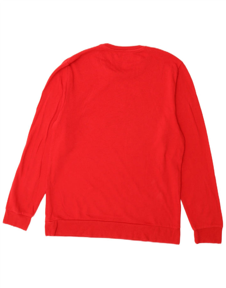 TOMMY HILFIGER Sudadera gráfica para hombre Jumper Large Rojo Algodón