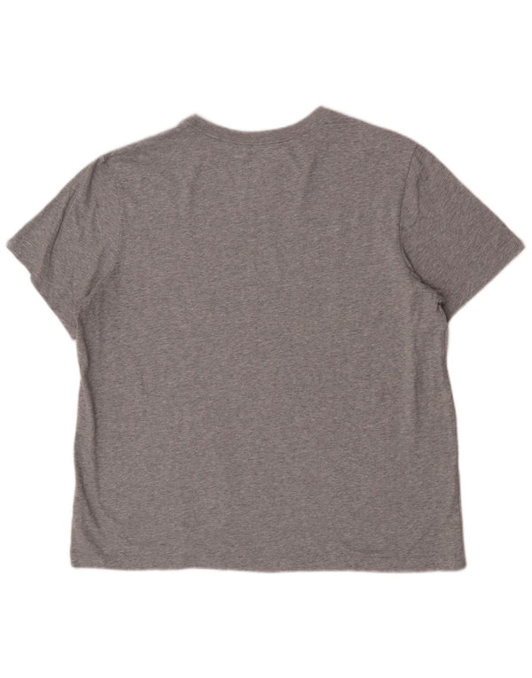 Nike Camiseta Dri Fit para hombre Top XL Algodón moteado gris