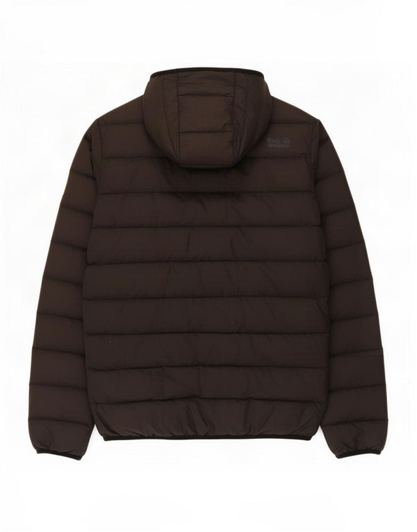 Jack Wolfskin Chaqueta acolchada con capucha para hombre UK 40/42 Large Poliéster negro