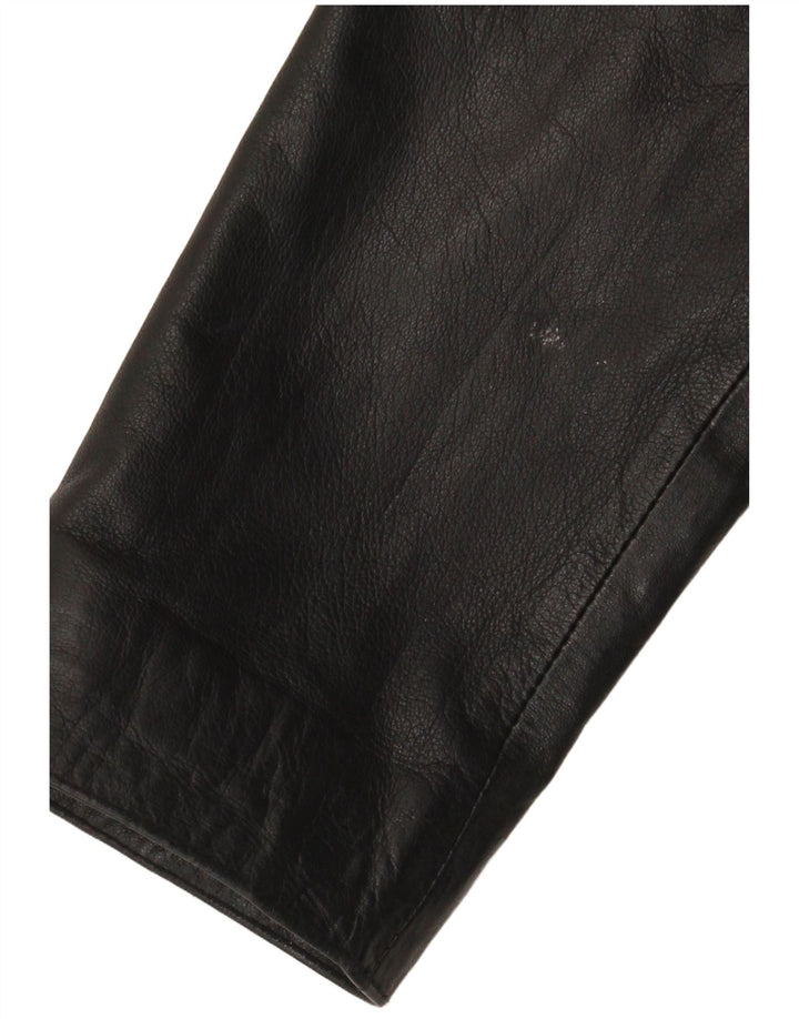 CCDK Chaqueta de cuero para mujer EU 40 Mediana Piel de cordero negra