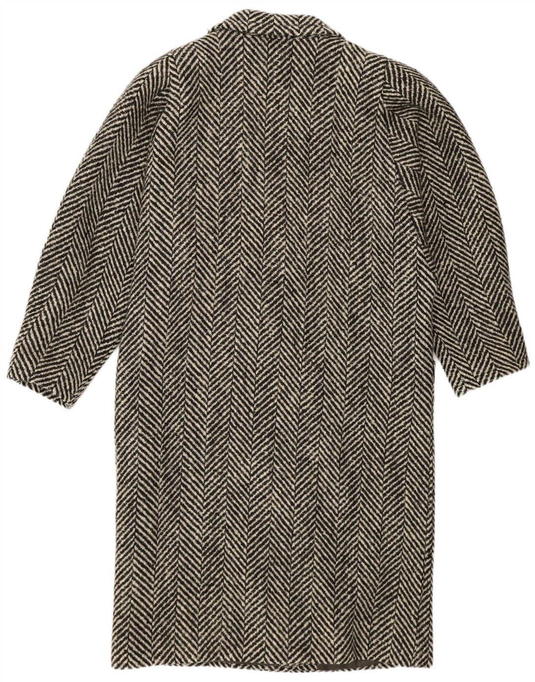 LANIFICO CAMPORE Abrigo cruzado para mujer IT 44 Medium Black