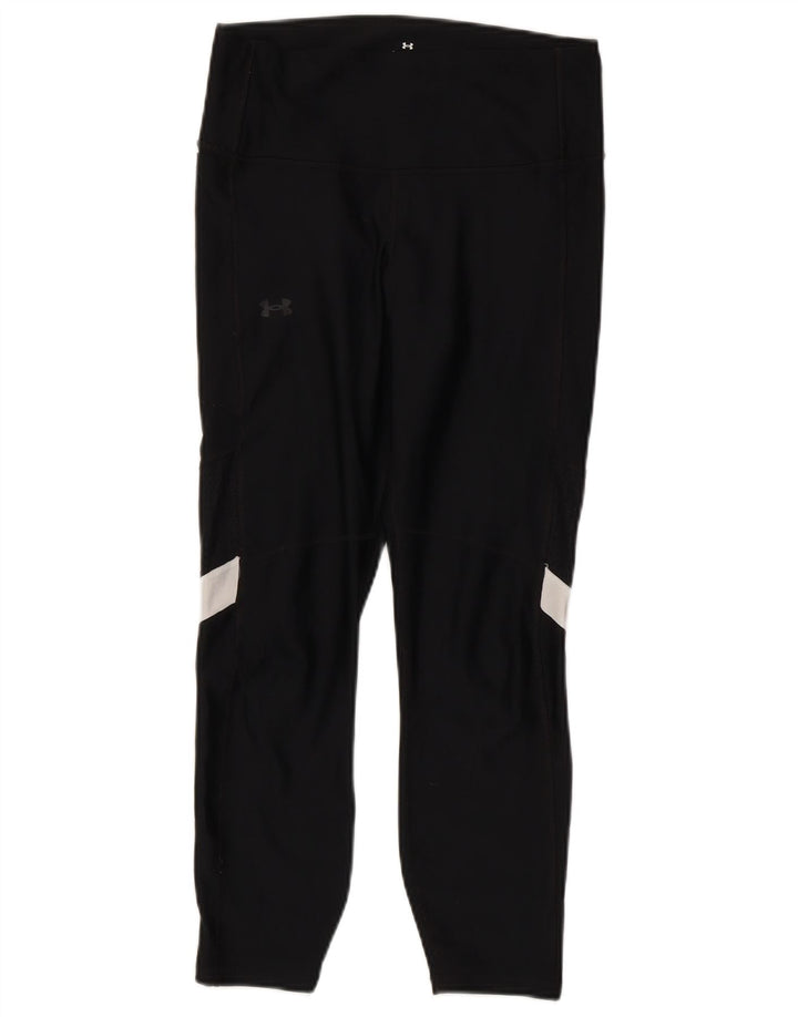 Under Armour Leggings cortos para mujer UK 40 Mediano Poliéster con bloques de color negro