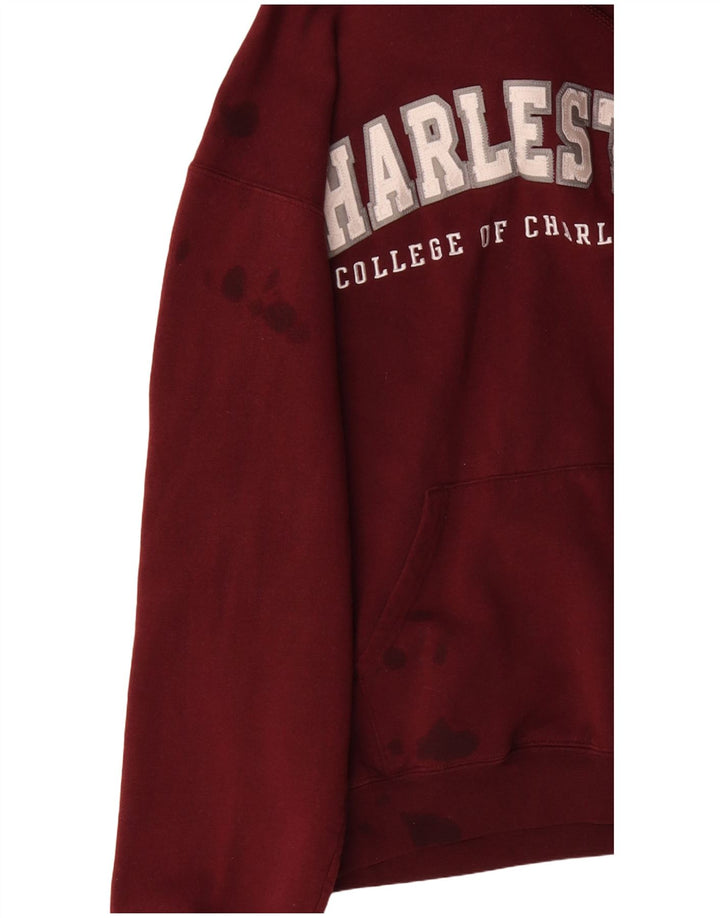 CHAMPION Hombre Charleston Graphic Sudadera con capucha Jumper Small Borgoña Algodón