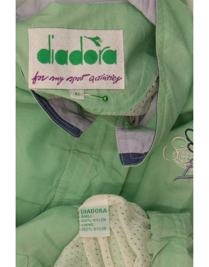 Diadora Chubasquero Extragrande Mujer UK 44 Nylon Verde Medio