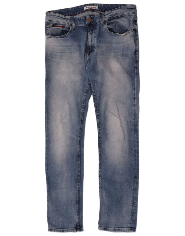 Tommy Hilfiger Vaqueros ajustados para hombre W34 L32 Algodón azul
