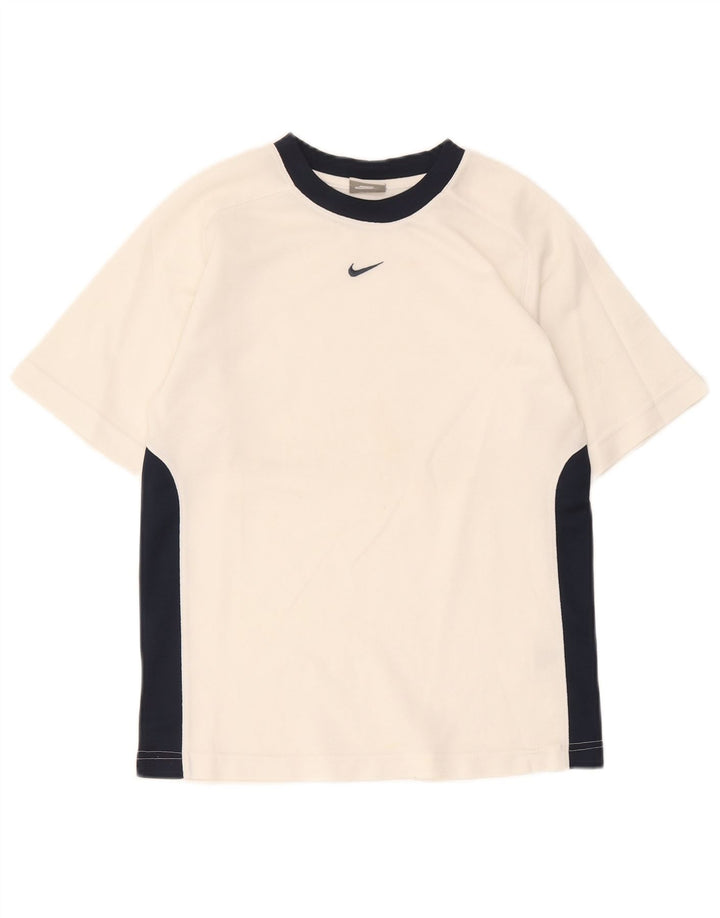 Nike Camiseta para niño 10-11 años Mediana Blanco Colorblock Poliéster