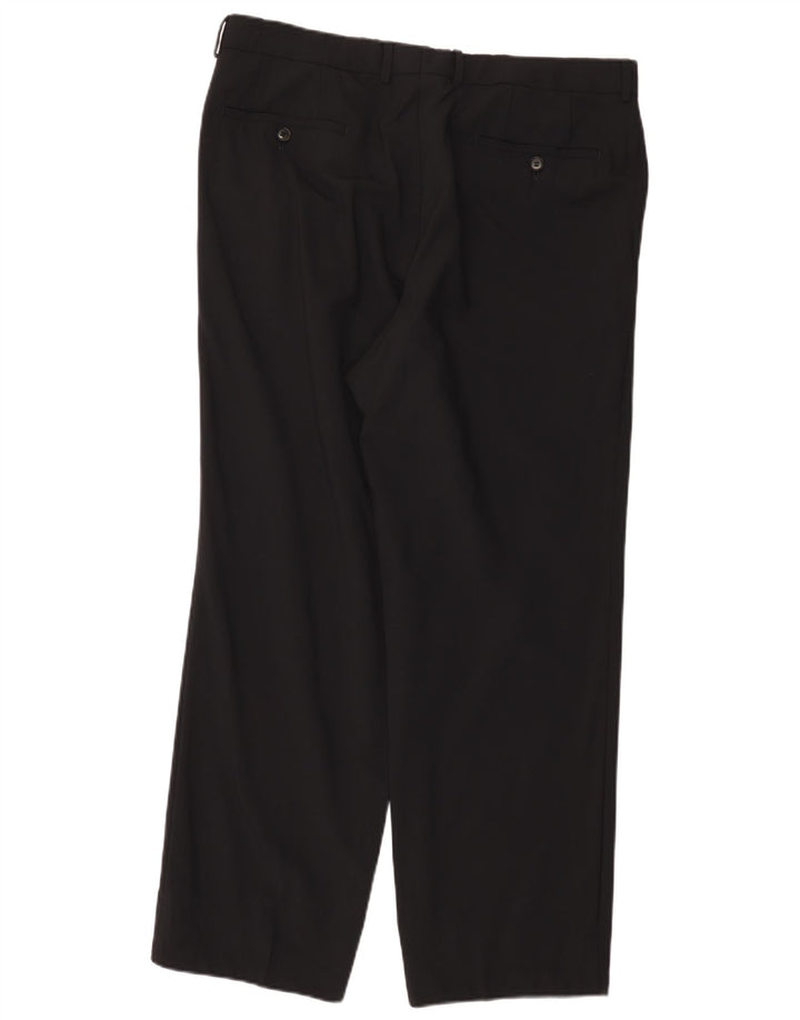 Pantalones de traje rectos Hugo Boss Mujer W36 L30 Negro