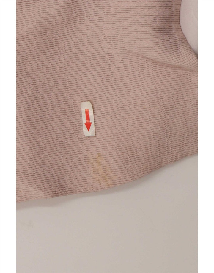 Zara Mujer Abrigo Extragrande UK 10 Pequeño Poliéster Rosa