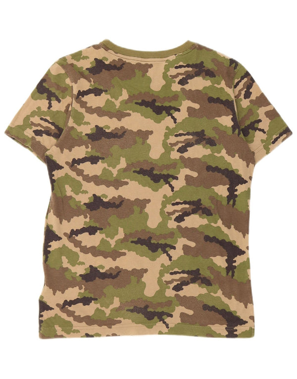 Adidas Camiseta gráfica para niño 12-13 años Caqui Camuflaje Algodón